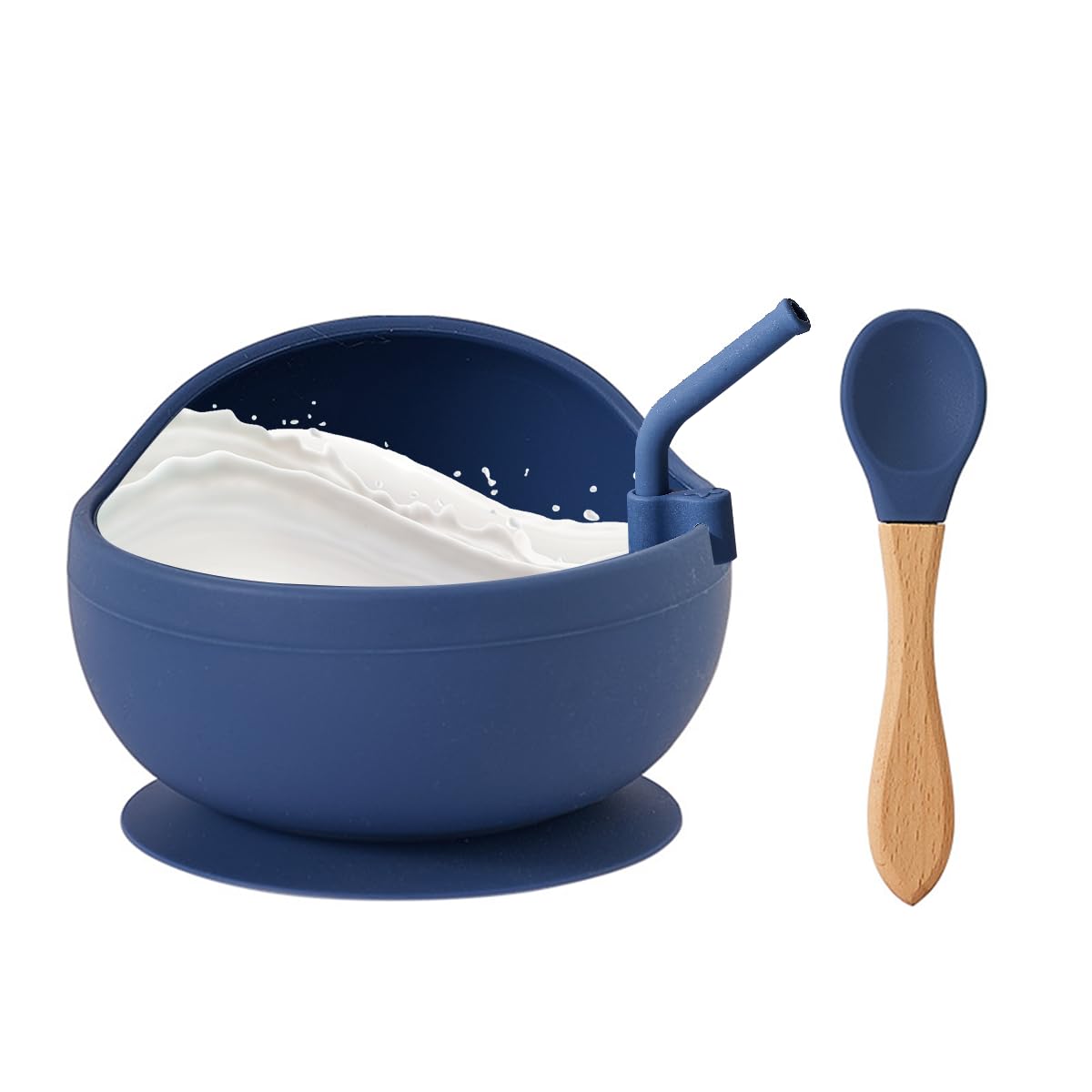 SNOWIE SOFT Silicone Bowl for Baby with Spoon & Fork, Suction Feeding Bowl, BPA Free Baby Bowls, Baby Weaning Supplies, Non-Slip Suction Unbreakable Feeding Bowl for Baby/Toddler/Kids, Easy to clean SNOWIE SOFT Silicone Bowl for Baby with Spoon & Fork, Suction Feeding Bowl, BPA Free Baby Bowls, Baby Weaning Supplies, Non-Slip Suction Unbreakable Feeding Bowl for Baby/Toddler/Kids, Easy to clean